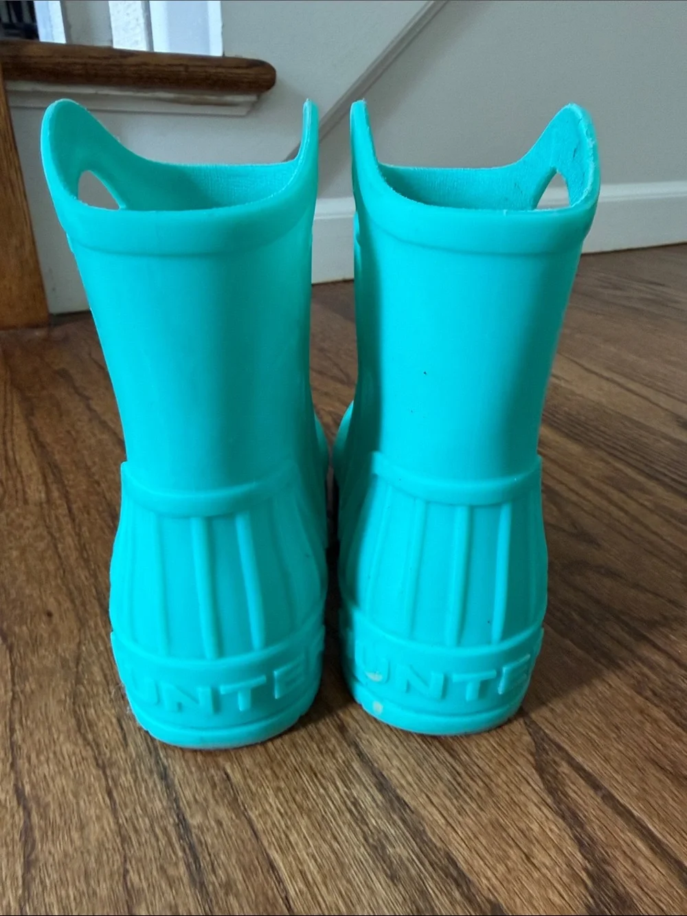 Hunter Kids Teal Pull-On Waterproof Rain Boots